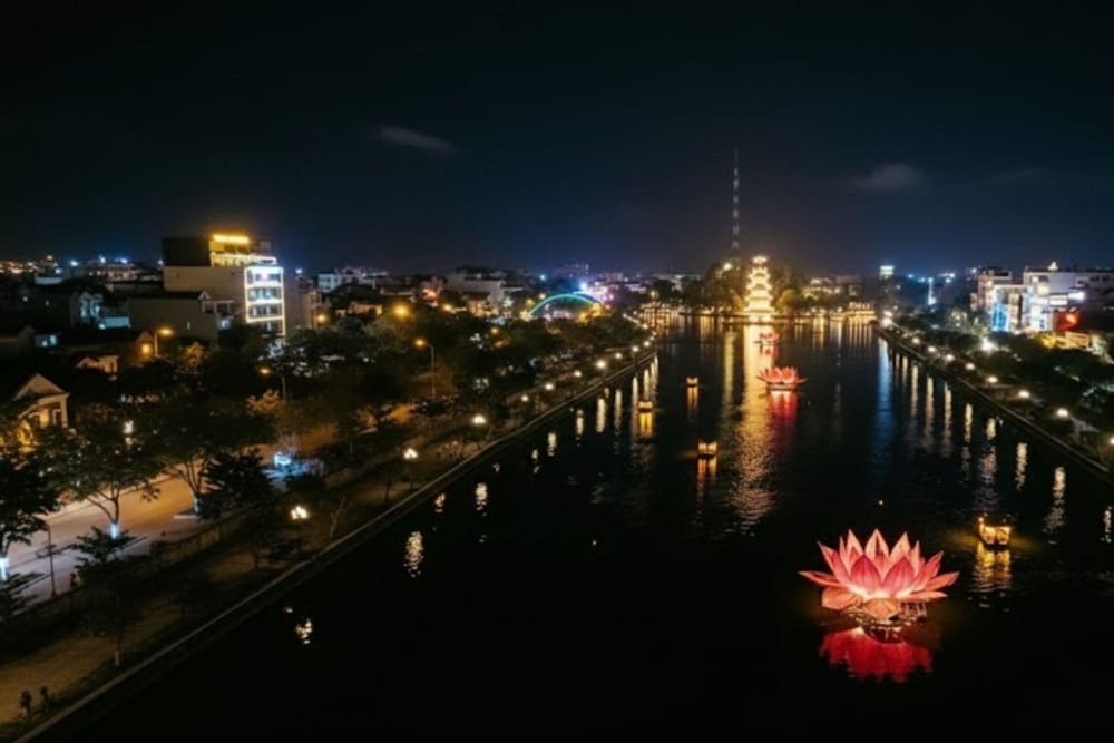You can experience the nostalgic charm of Vietnam&rsquo;s feudal era, especially when illuminated at night at Hoa Lu Ancient Town
